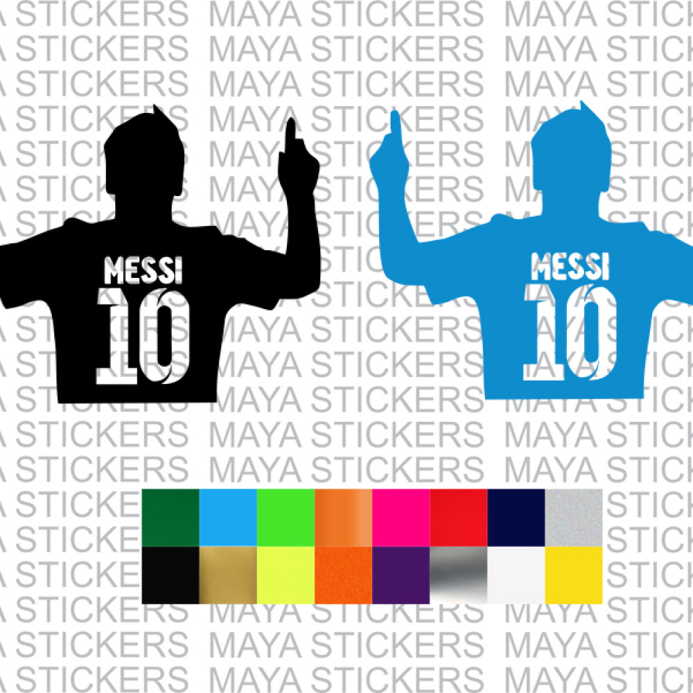 Lionel Messi 10 decal sticker for cars, bikes, laptops, wall