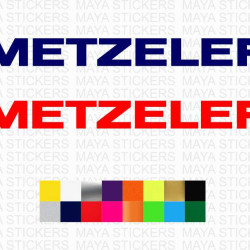 Metzeler tires logo stickers for motorcycles