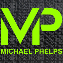 Michael Phelps logo decal stickers