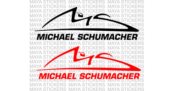 Michael Schumacher Formula 1 Decal Stickers