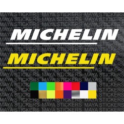 Michelin text logo decal stickers for cars and bikes