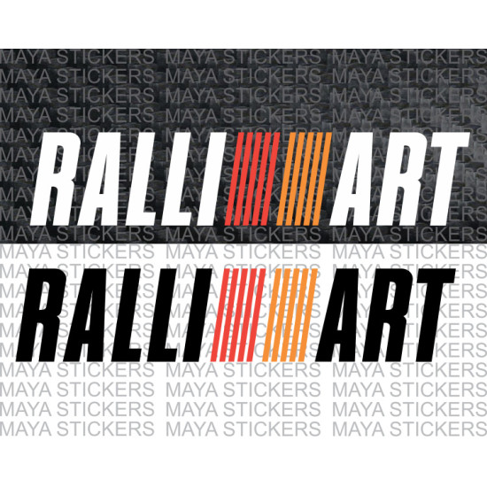 Mitsubishi Ralliart decal stickers for all Mitsubishi cars