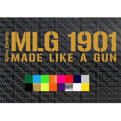 MLG 1901 Made like a gun royal enfield stickers