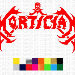 Mortician Band logo stickers for cars, bikes, laptops, doors and others