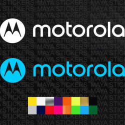 Motorola single color logo decal sticker ( Pair of 2 )