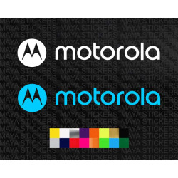 Motorola single color logo decal sticker ( Pair of 2 )