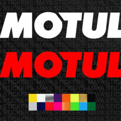 Motul text logo stickers for cars and bikes ( Pair of 2 )