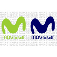 Movistar logo stickersfor motorcycles and helmets ( Pair of 2 )