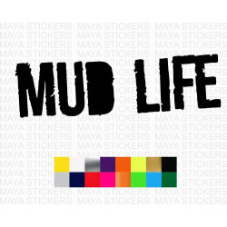 Mudlife logo decal offroad sticker 