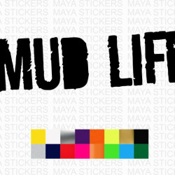 Mudlife logo decal offroad sticker 