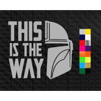 This is the way Mandalorian decal stickers for cars, bikes, laptops 