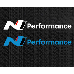 Hyundai N performance logo stickers for all hyundai cars