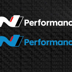 Hyundai N performance logo stickers for all hyundai cars