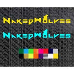 Naked wolves logo stickers for Bajaj Pulasr NS200