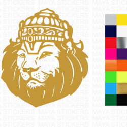 Narasimha Lion King Decal Sticker – 22 Colors, Multiple Sizes – Premium Vinyl, Weatherproof – for Cars, Bikes, Laptops