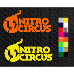 Nitro circus logo sticker for motorcycles, helmets, bicycles and others