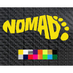 Nomad creative footprint design sticker for cars, bikes, laptops