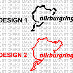 Nurburgring rally track logo car sticker