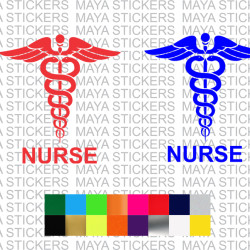 Nurse logo decal sticker for cars, bikes, scooter