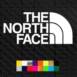 The North Face logo decal sticker 