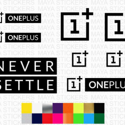 One plus logo combo pack  ( 8 stickers )