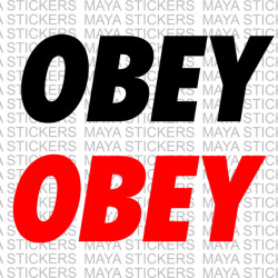 Obey logo decal stickers ( Pair of 2 )