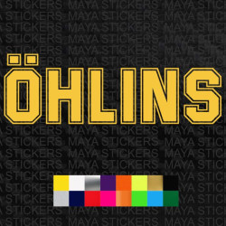 Ohlins logo decal stickers for motorcycles and cars