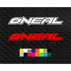 Oneal old logo decal sticker for motorcycles, helmets and bicycles ( pair of 2 )