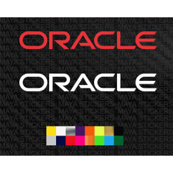 Oracle logo stickers for cars, laptops and others ( Pair of 2 )