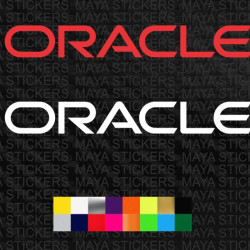 Oracle logo stickers for cars, laptops and others ( Pair of 2 )