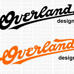 Overland logo stickers for SUVs, Jeep, Thars and others