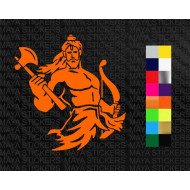 Parshuram sticker  for cars, bikes, laptops, wall 