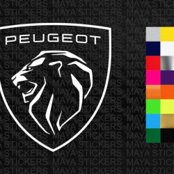 Peugeot new 2021  lion logo sticker for cars