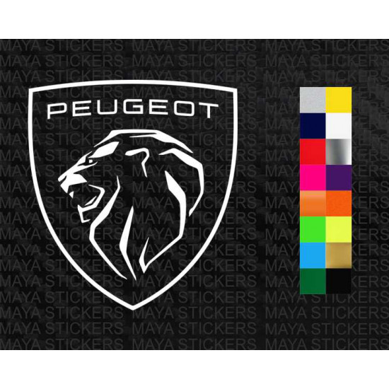 Stickers voiture du logo Peugeot Lion, couleur et taille au choix