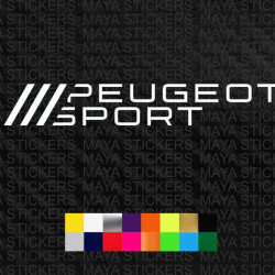 Peugeot sport logo car stickers 