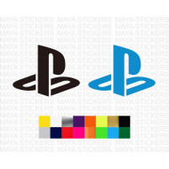 PS PlayStation logo decal for consoles and others ( Pair of 2 )