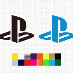 PS PlayStation logo decal for consoles and others ( Pair of 2 )