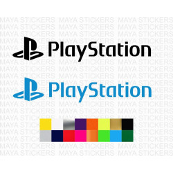 PlayStation Full logo decal for consoles and others ( Pair of 2 )