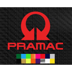 Pramac racing logo stickers for motorcycles and helmets