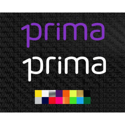Prima pramac racing logo stickers for motorcycles, helmets and others ( Pair of 2 )