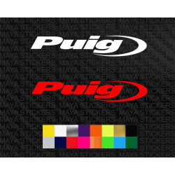 Puig logo decal stickers for motorcycles  ( Pair of 2 )