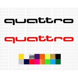 Audi quattro logo car stickers ( Pair of 2 )