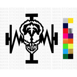 Queensryche band logo sticker for cars, bikes, laptops, walls