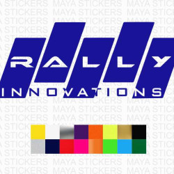 Rally Innovations logo stickers for cars