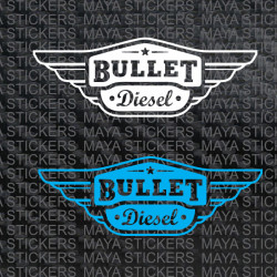 Bullet Diesel toolbox logo decal stickers ( Pair of 2 )