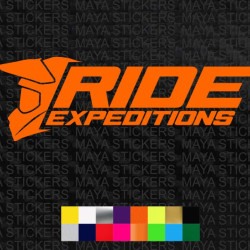 Ride expeditions stickers for motorcycles 