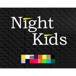 Night kids Initial D JDM dual color decal car stickers 
