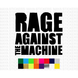 Rage against the machine logo stickers for cars, bikes, laptops, walls 