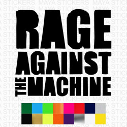 Rage against the machine logo stickers for cars, bikes, laptops, walls 