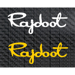 Rajdoot logo decal stickers for motorcycles and helmets